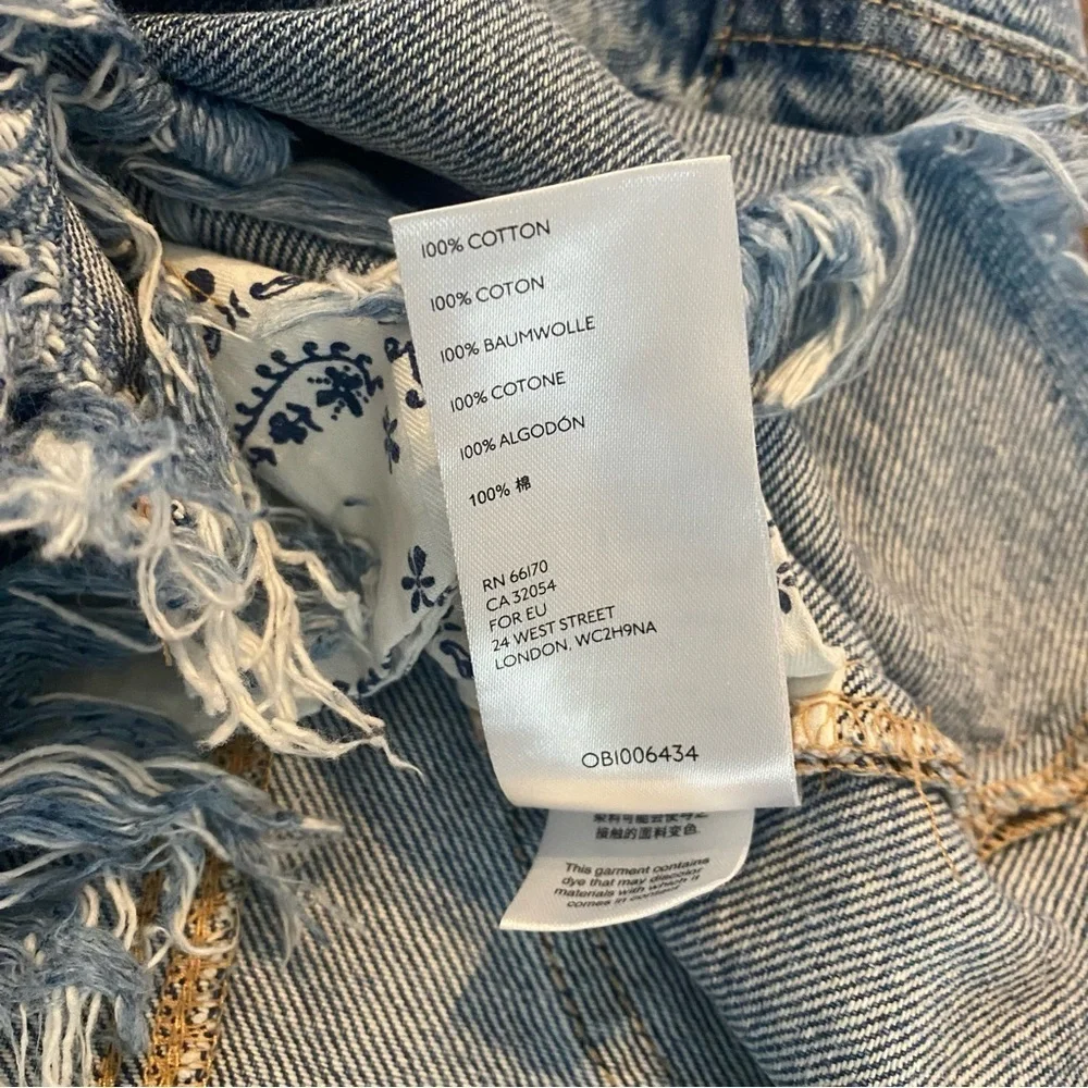 Free People Bailey Denim Mini Skirt size 24